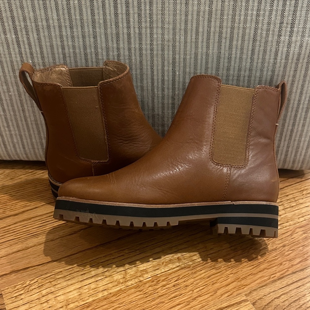 Madewell Brown Leather Ankle Boots